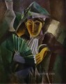 Mujer con abanico 1909 Pablo Picasso